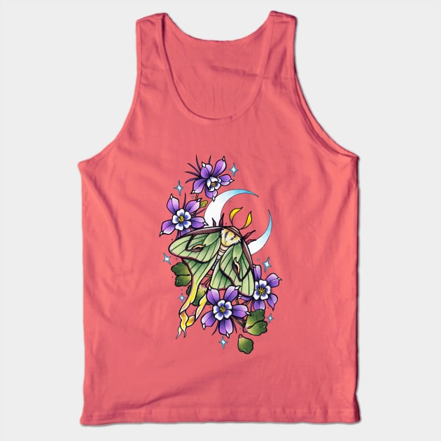 Moth Dreams Tank Top by theartofamberramirez